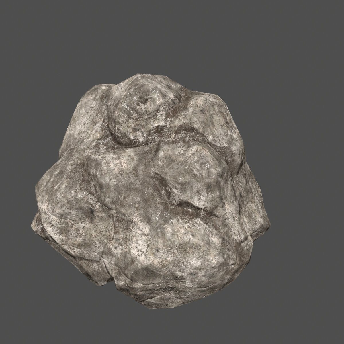 rocks set rock Low-poly 3D model_16