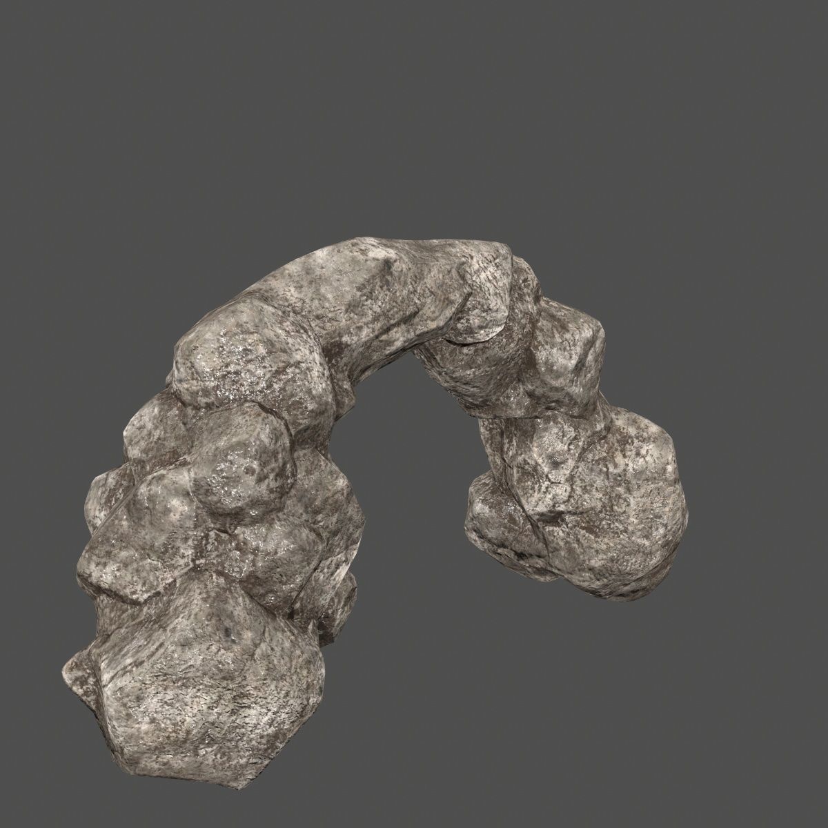 rocks set rock Low-poly 3D model_7