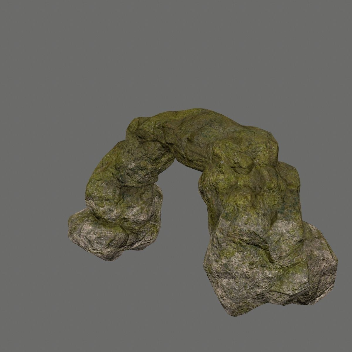 rocks rock arch Low-poly 3D model_8