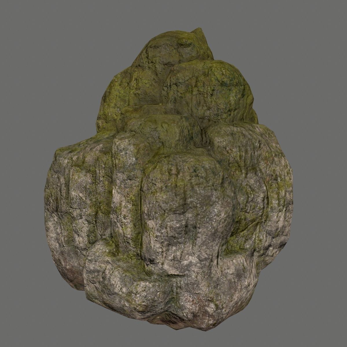 rocks rock arch Low-poly 3D model_2