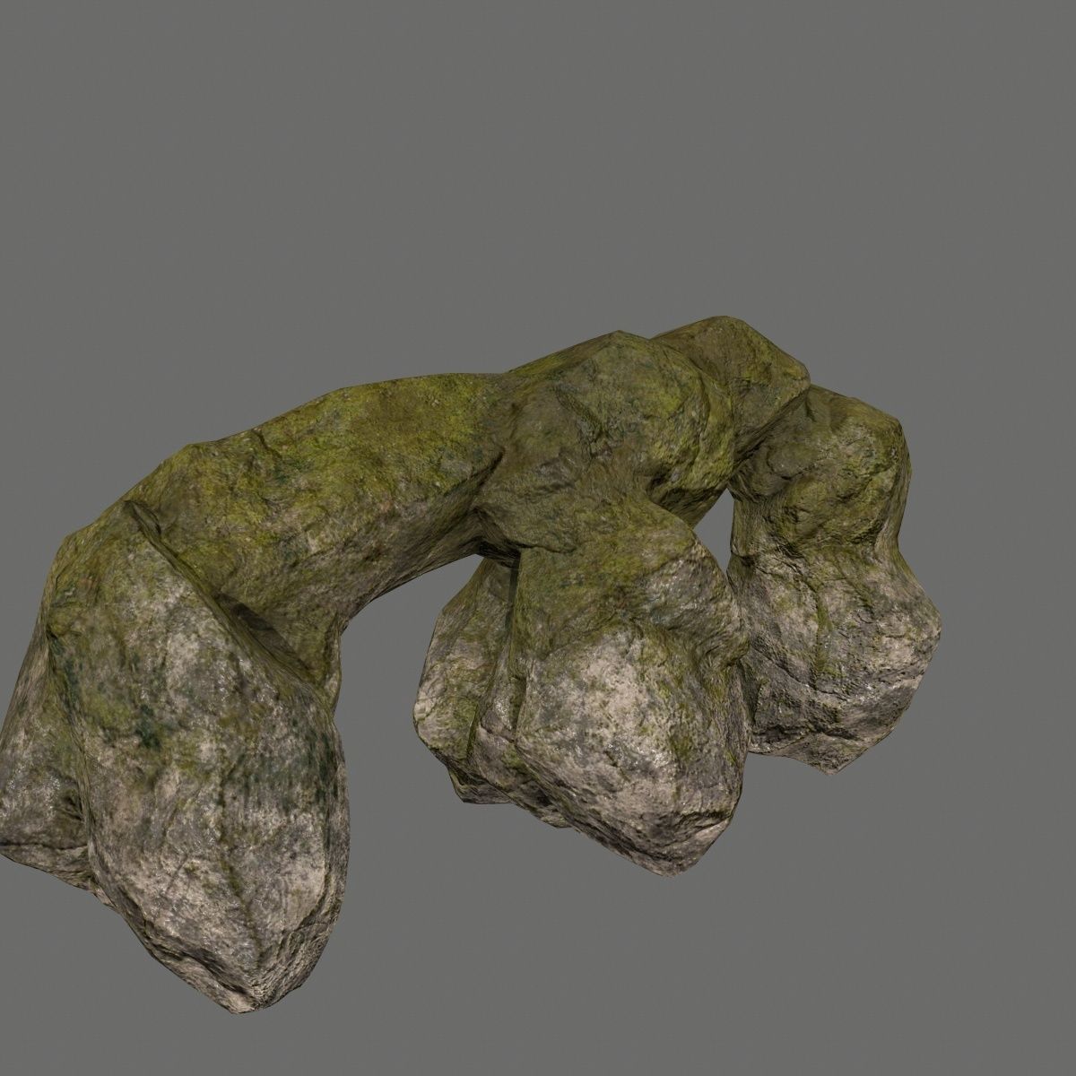 rocks rock arch Low-poly 3D model_24