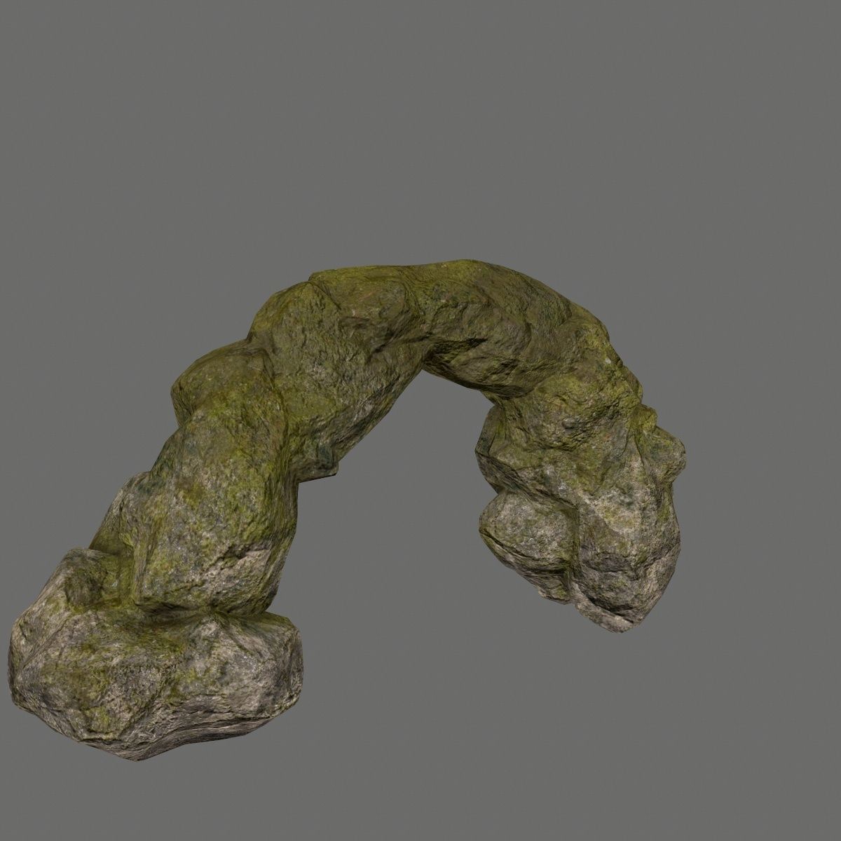 rocks rock arch Low-poly 3D model_9