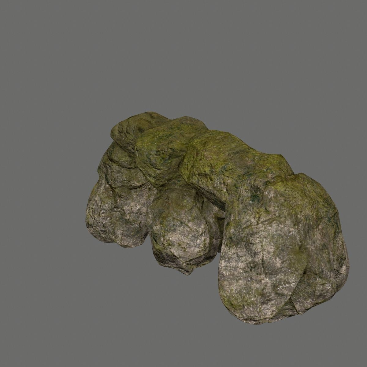 rocks rock arch Low-poly 3D model_21