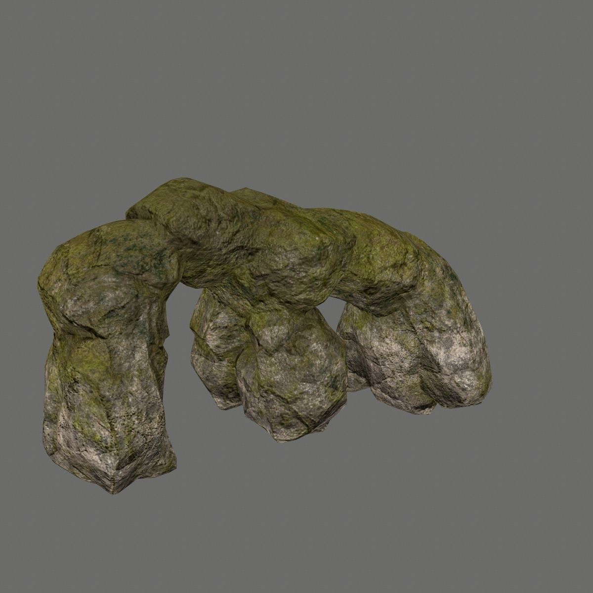 rocks rock arch Low-poly 3D model_23