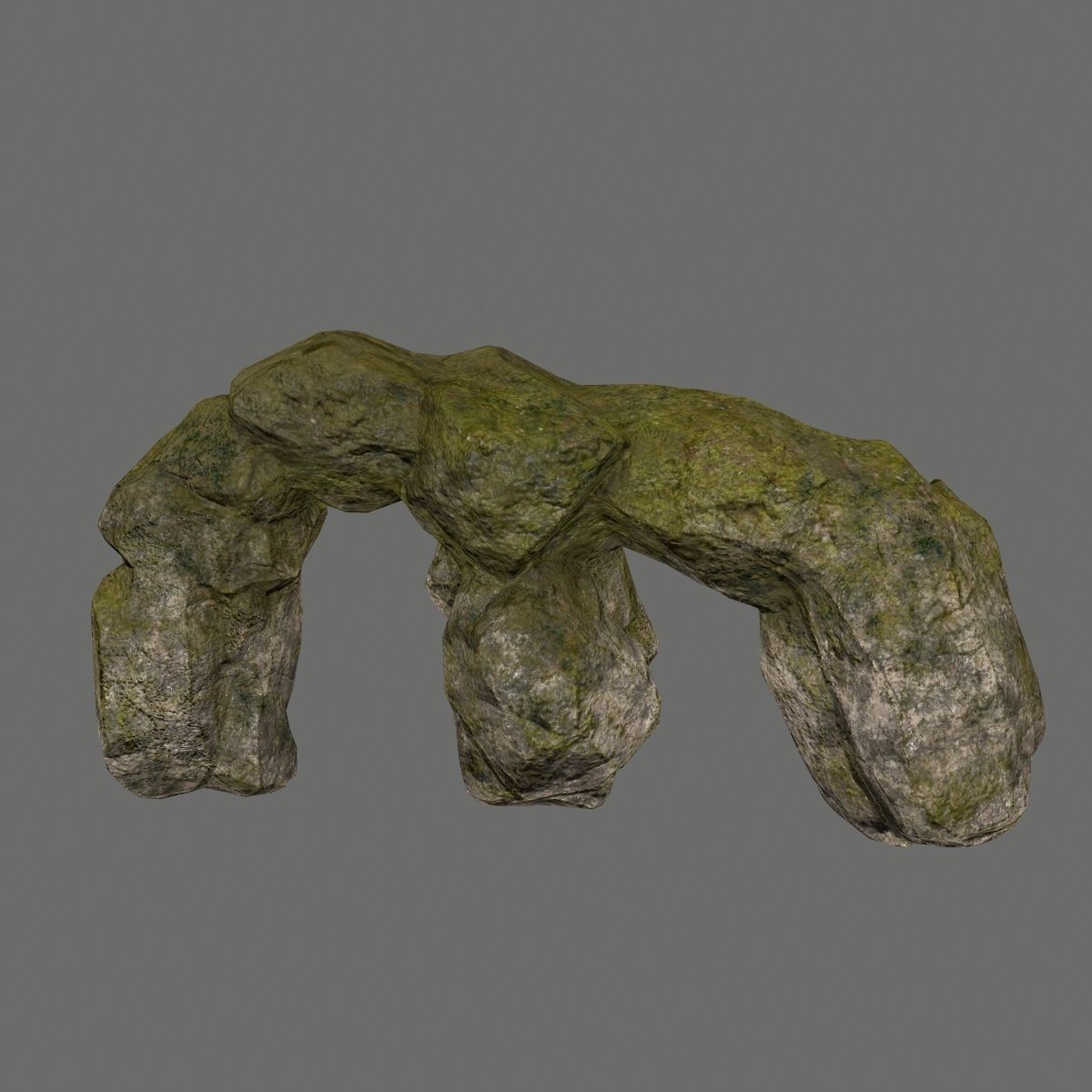 rocks rock arch Low-poly 3D model_22