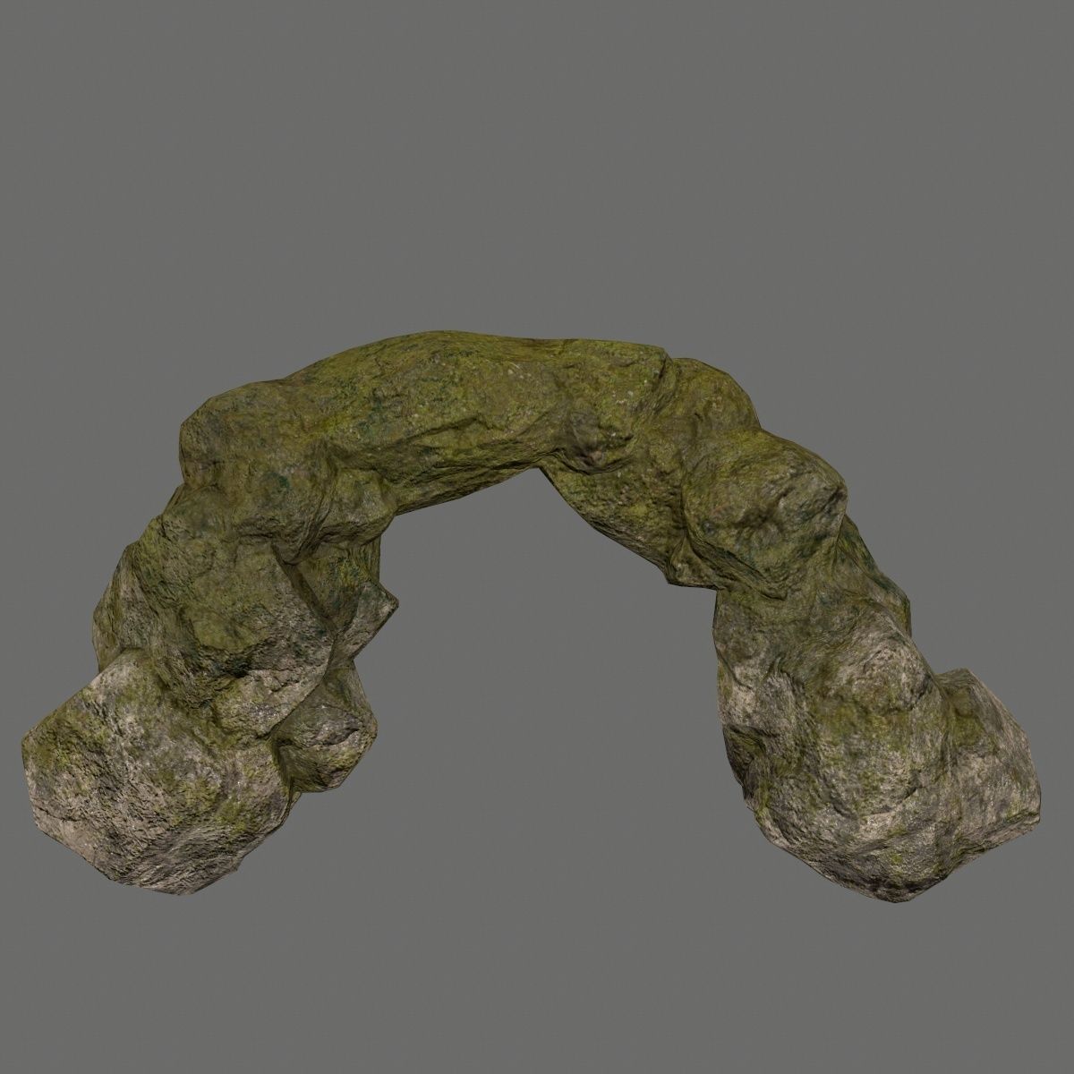 rocks rock arch Low-poly 3D model_7