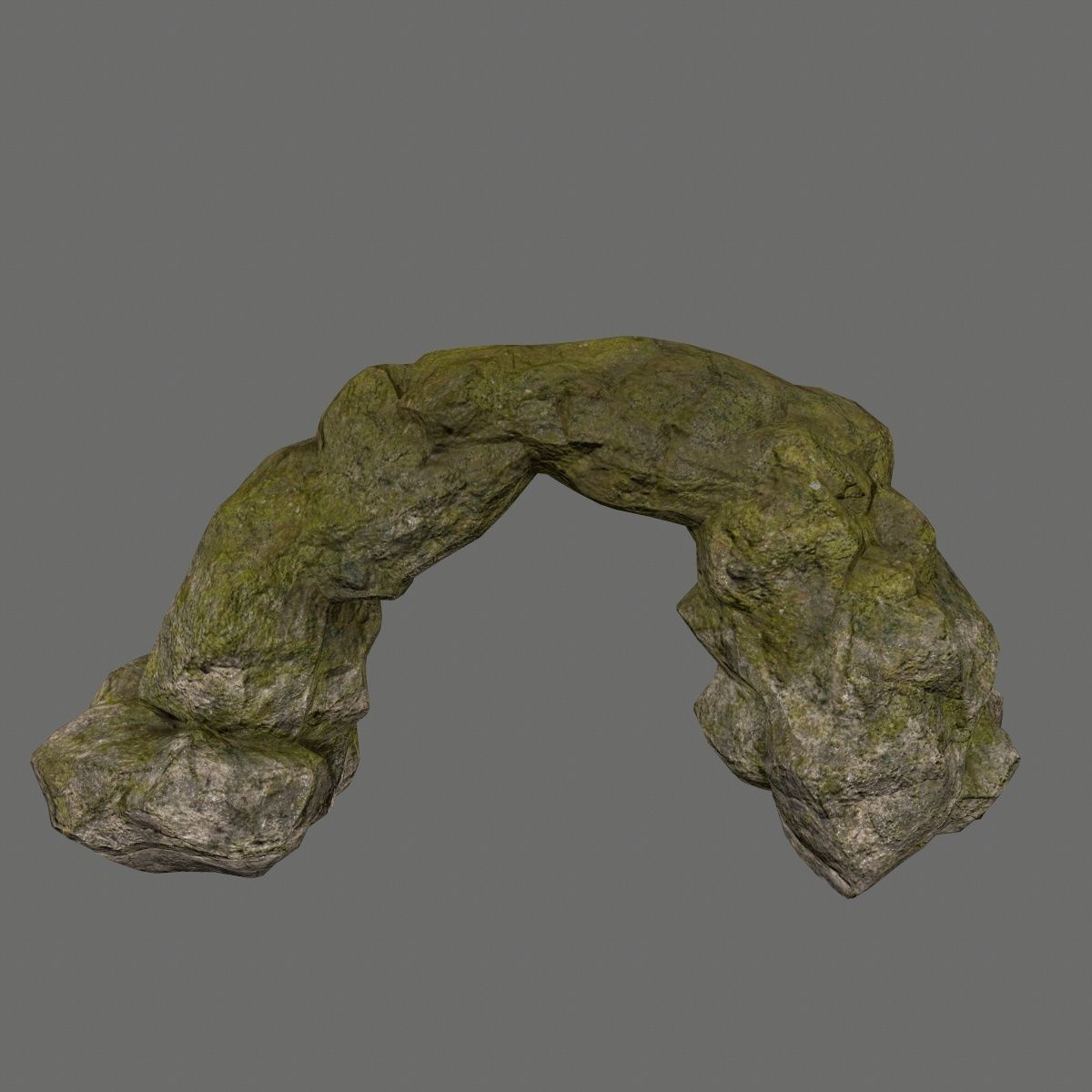 rocks rock arch Low-poly 3D model_10