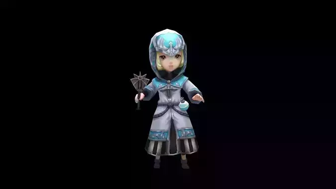 Asset - Character  - Models and Animation for games Low-poly 3D model