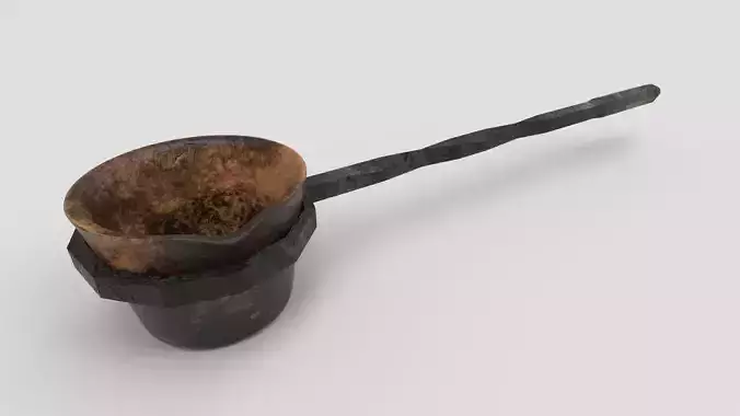Medieval Metal Smelting Bowl