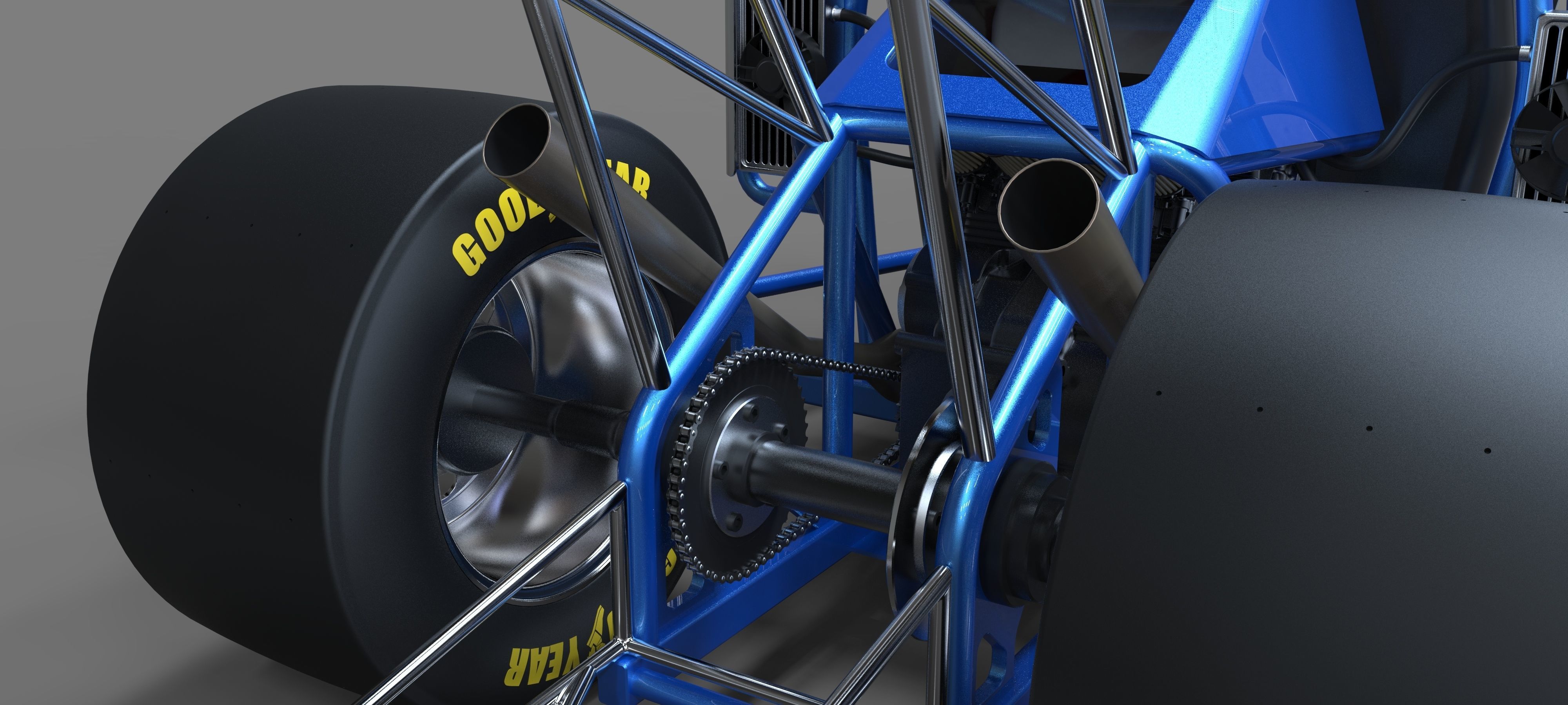 Ape car dragster 3D model_18