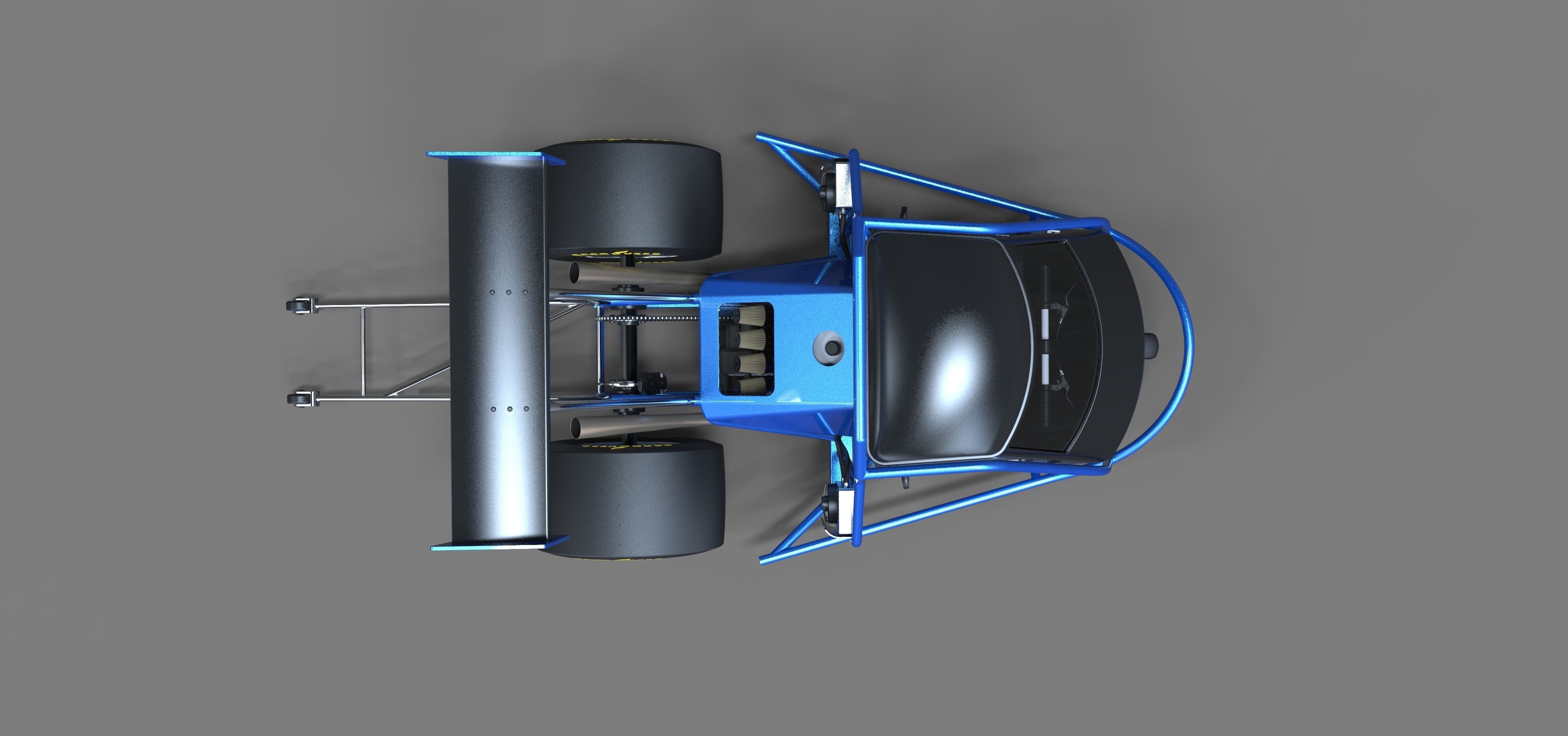 Ape car dragster 3D model_9