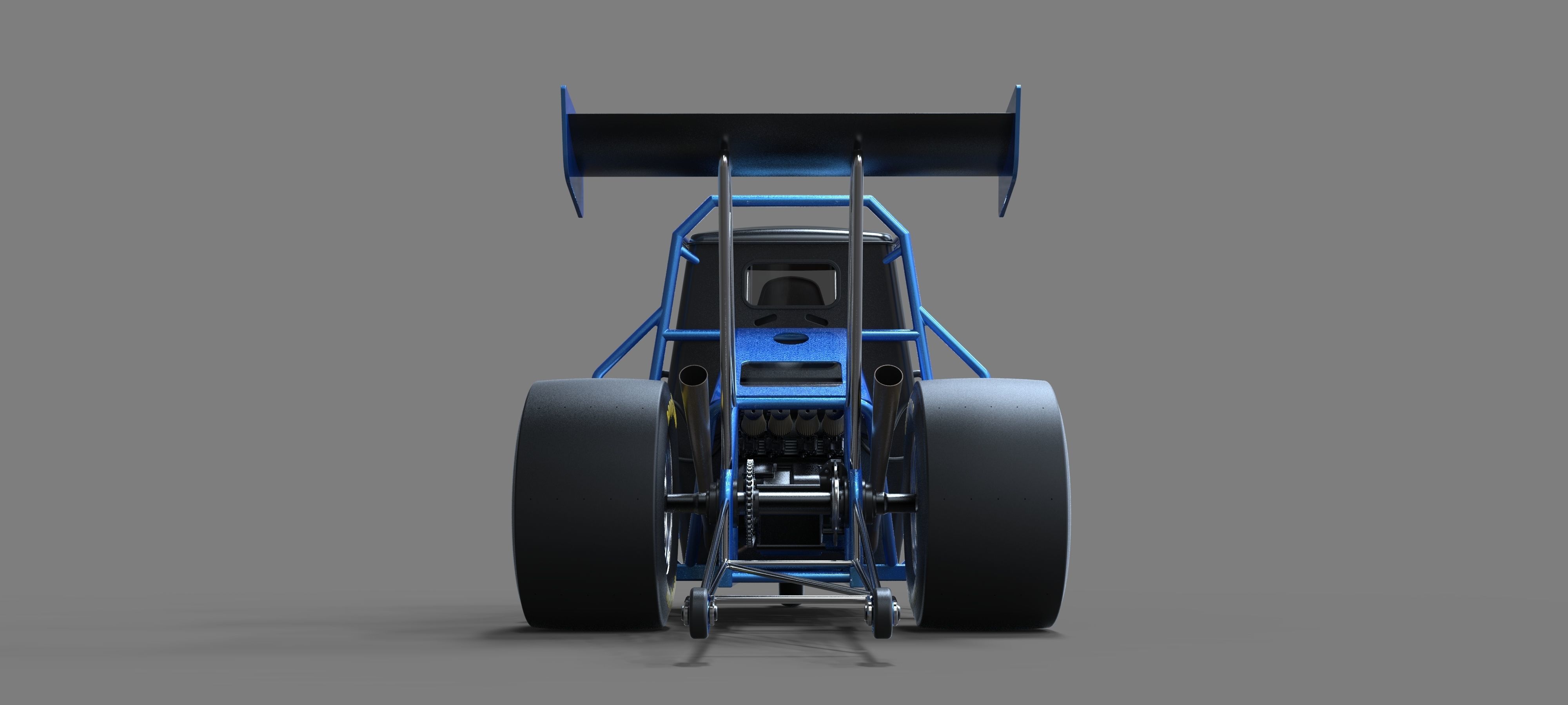Ape car dragster 3D model_17