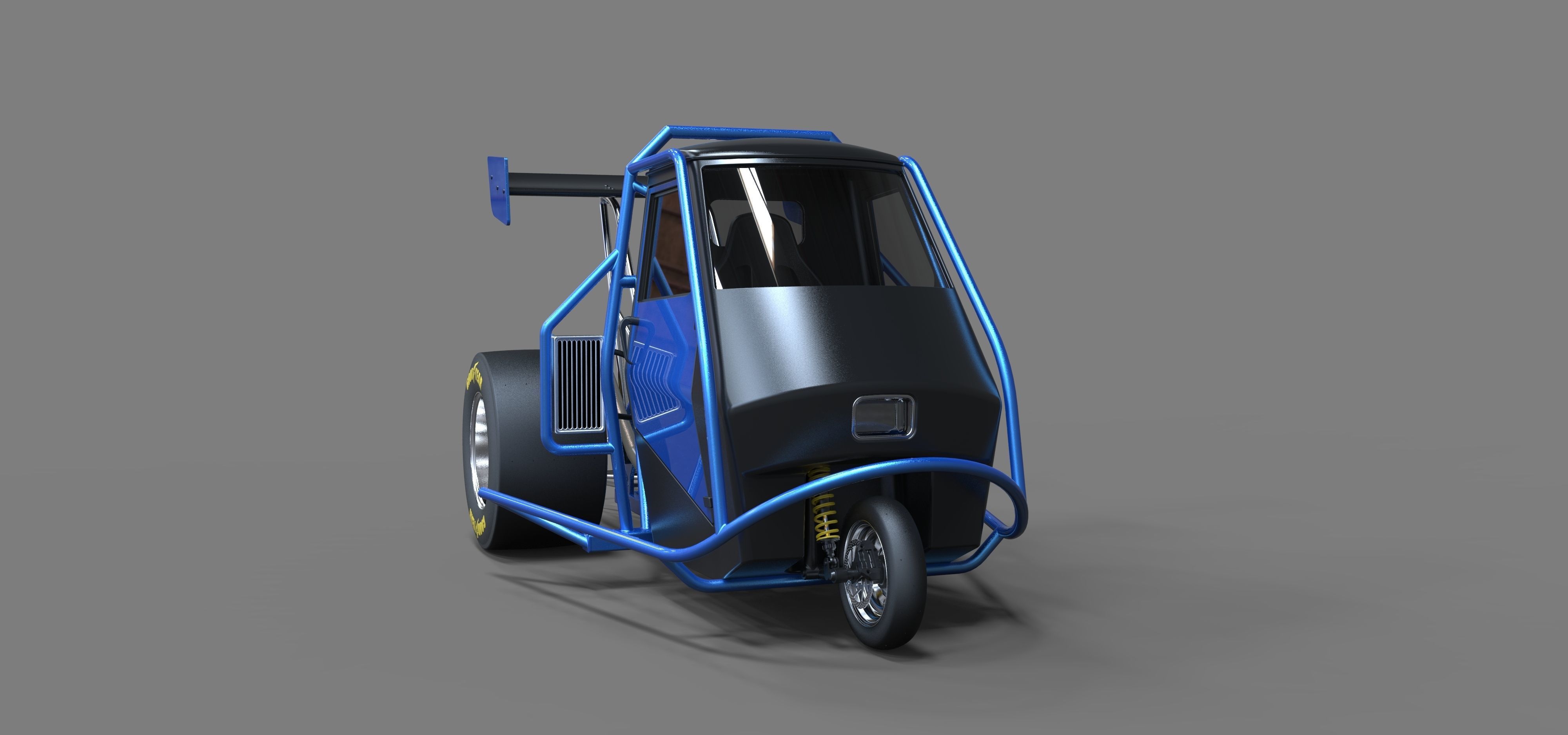 Ape car dragster 3D model_4