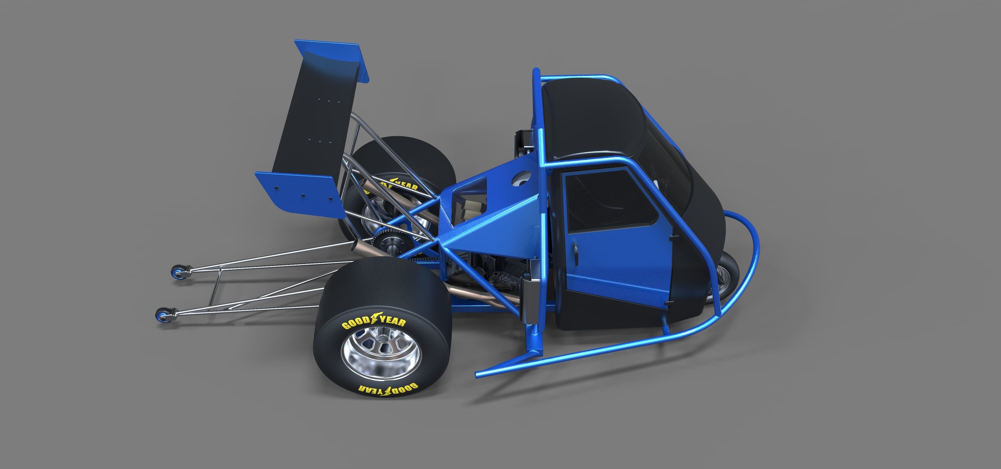 Ape car dragster 3D model_8