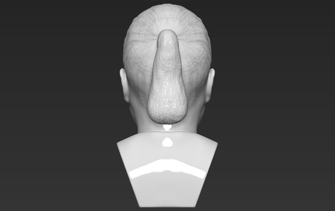 Oprah Winfrey bust 3D printing ready stl obj formats 3D print model_10