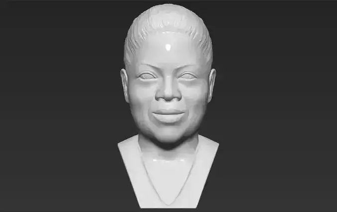 Oprah Winfrey bust 3D printing ready stl obj formats 3D print model