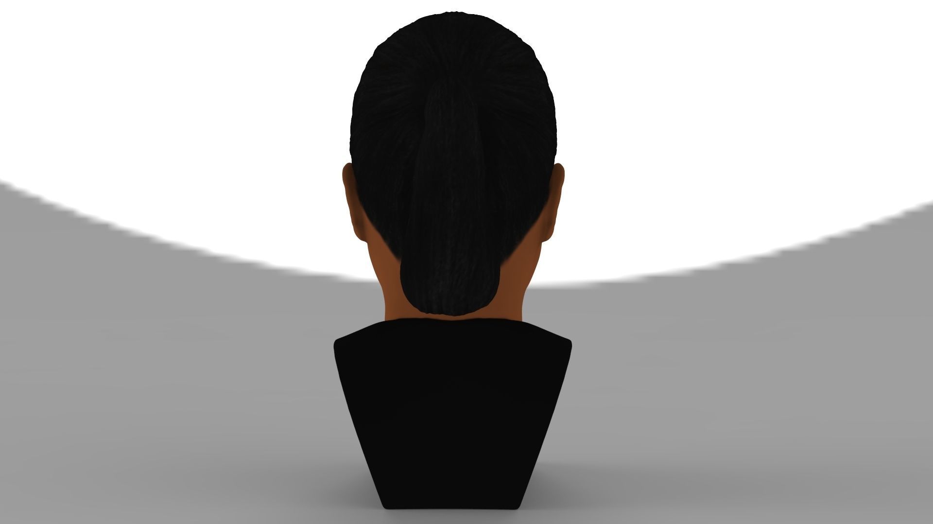 Oprah Winfrey bust ready for full color 3D printing 3D print model_5