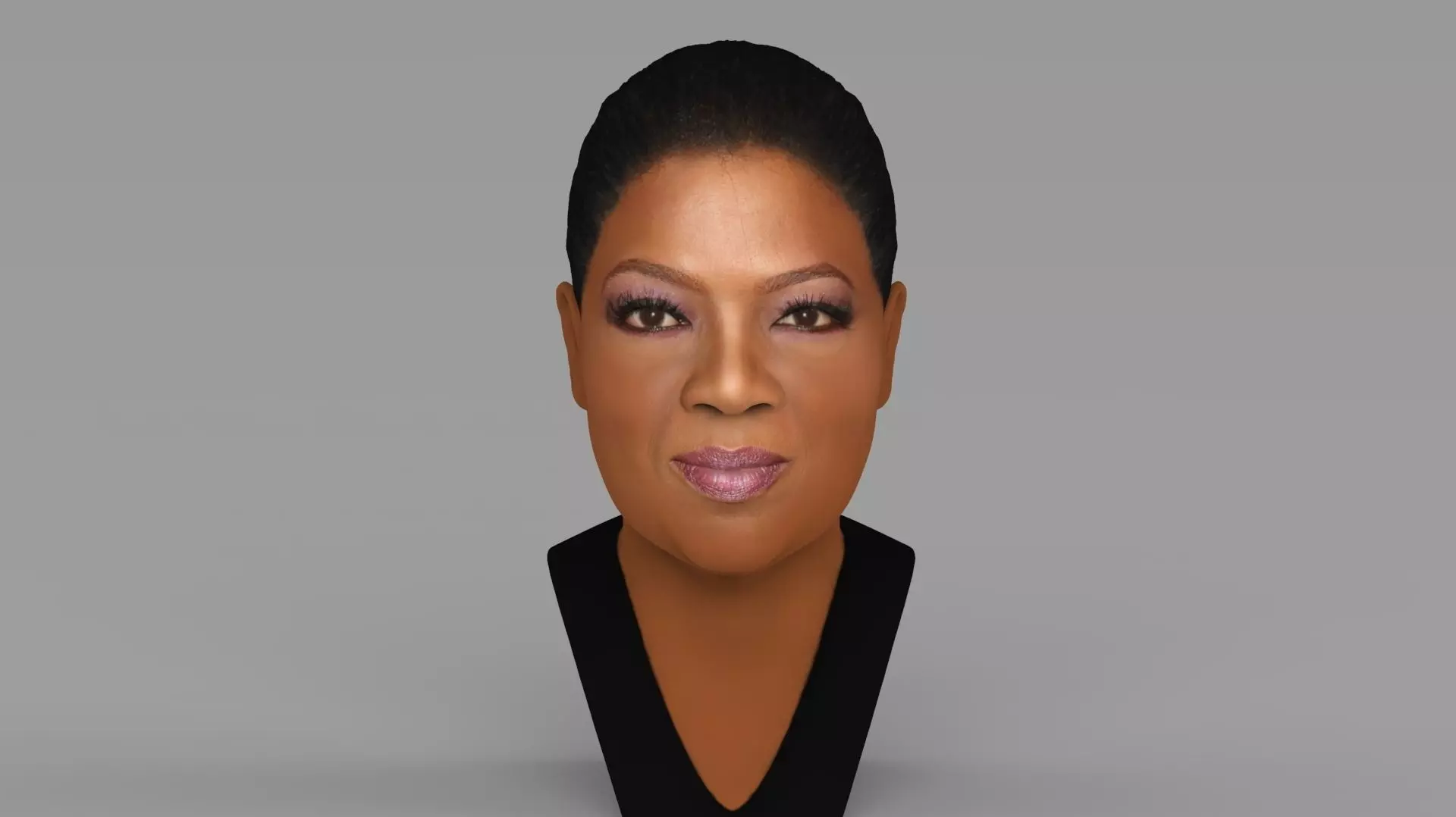 Oprah Winfrey bust ready for full color 3D printing 3D print model_0