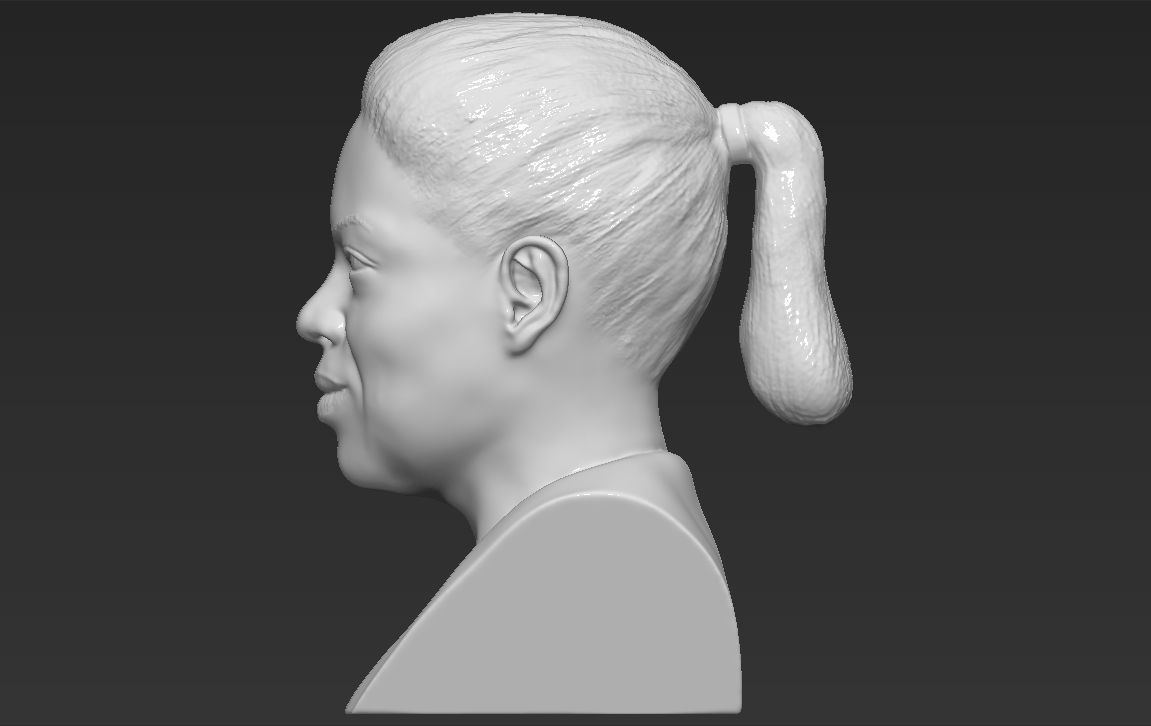 Oprah Winfrey bust ready for full color 3D printing 3D print model_33