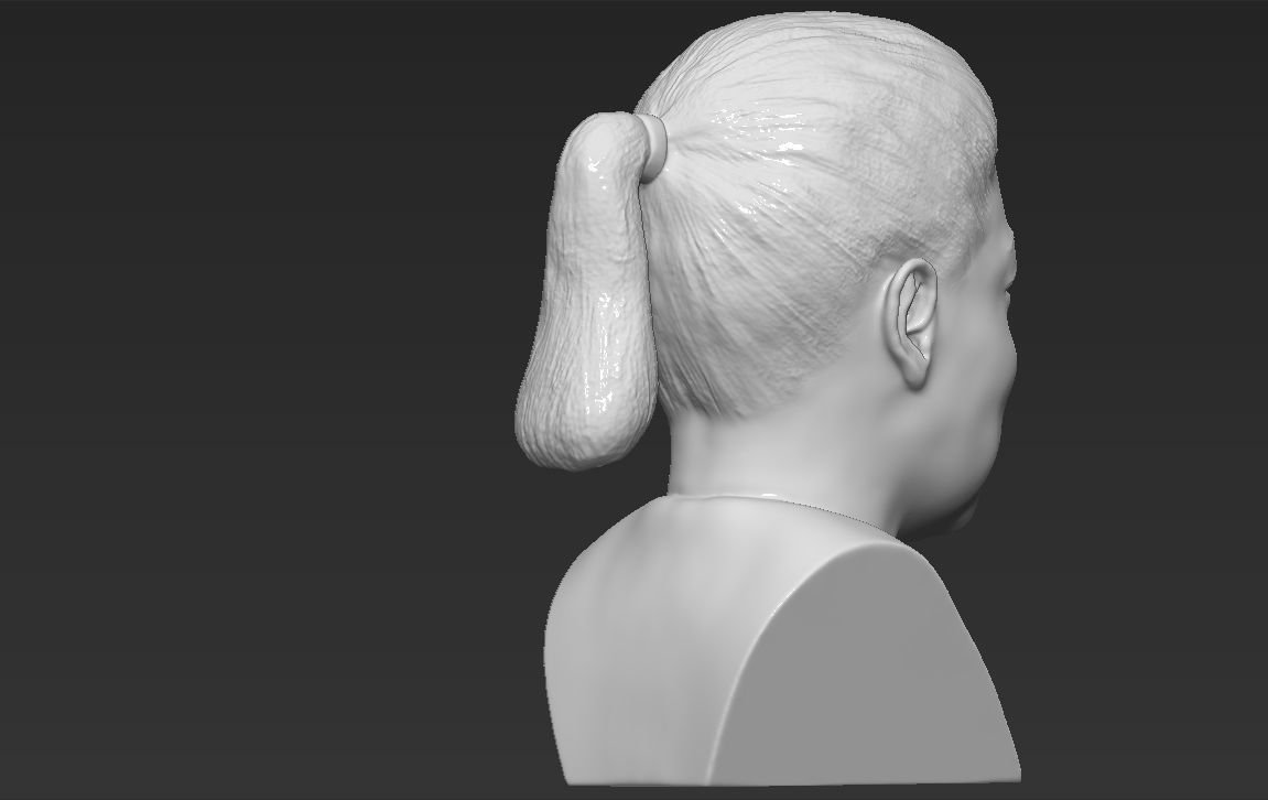 Oprah Winfrey bust ready for full color 3D printing 3D print model_29