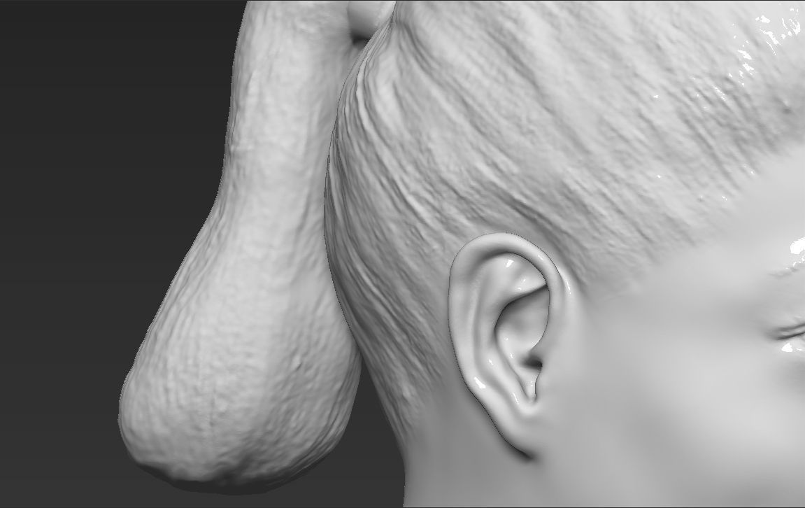 Oprah Winfrey bust ready for full color 3D printing 3D print model_47