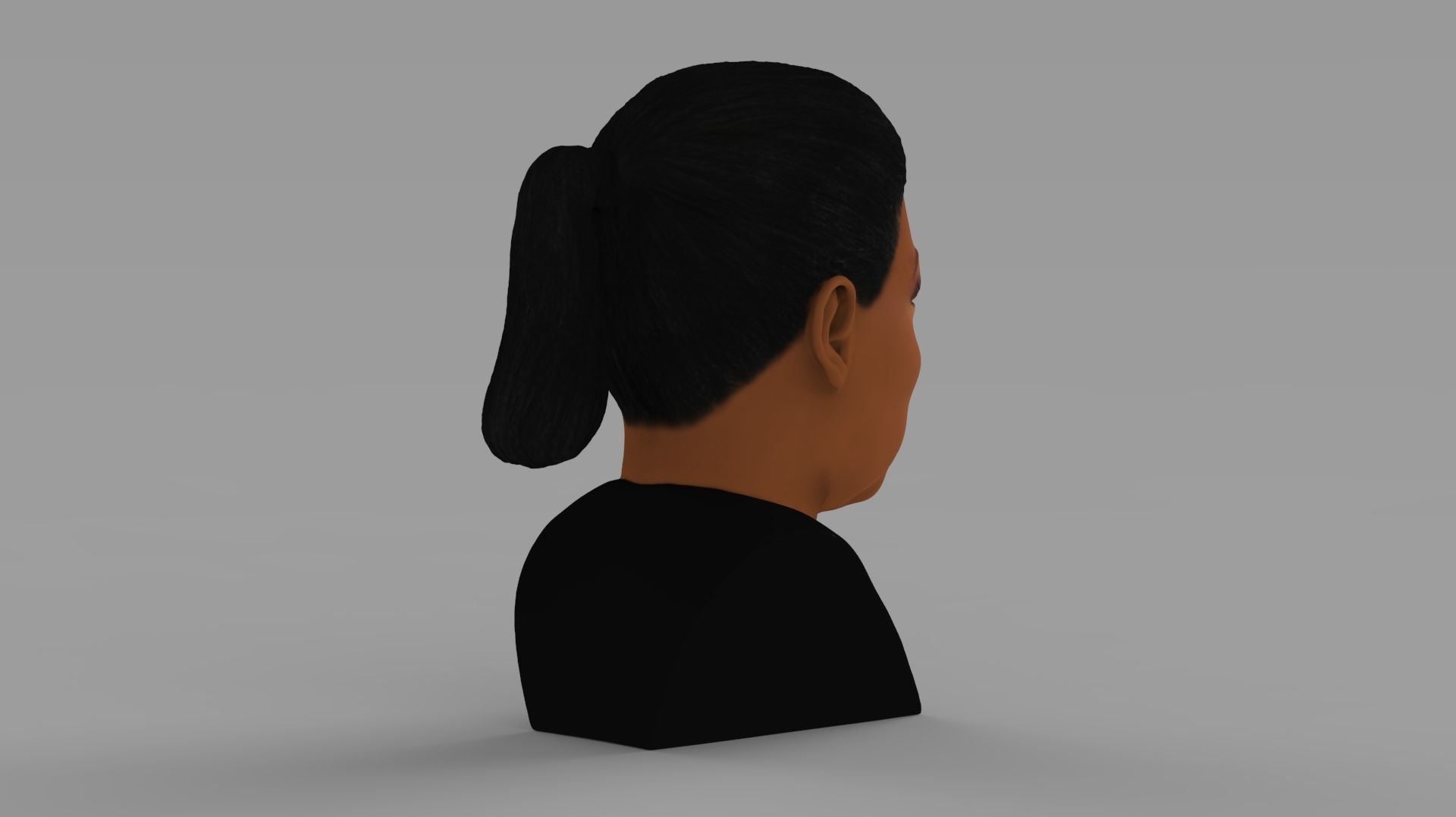 Oprah Winfrey bust ready for full color 3D printing 3D print model_6
