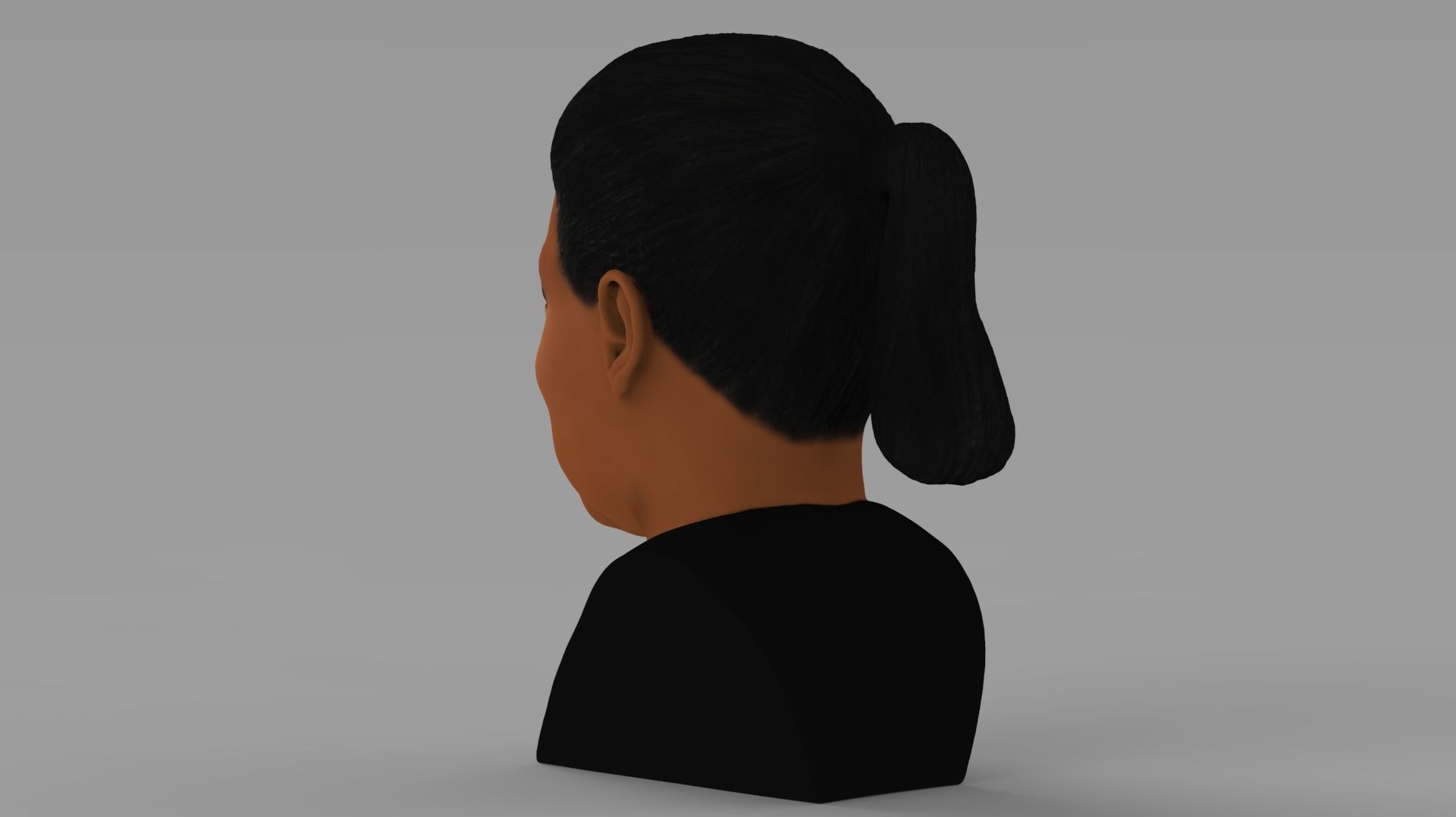 Oprah Winfrey bust ready for full color 3D printing 3D print model_7