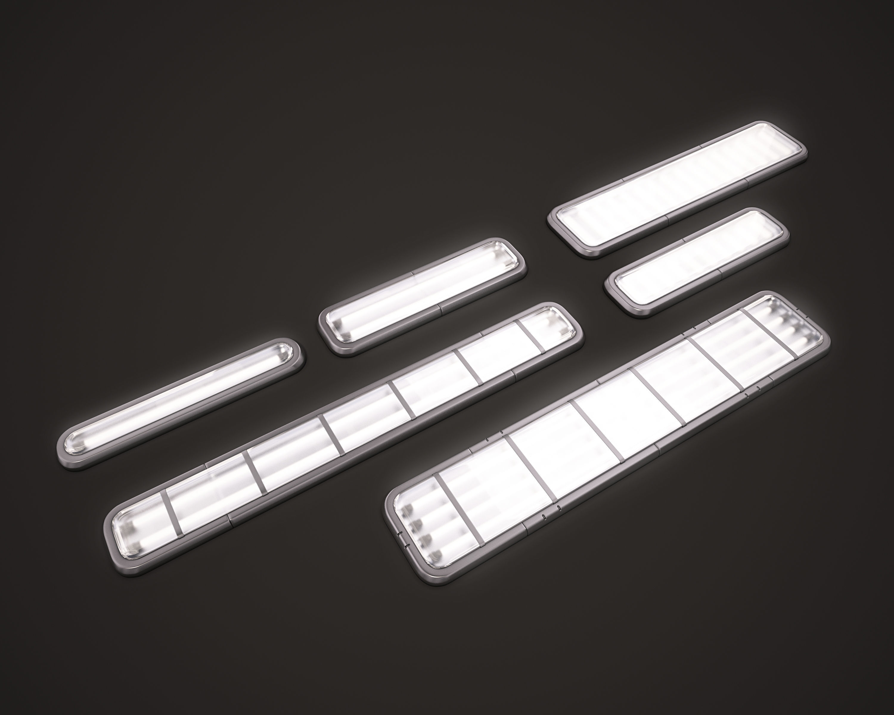 Sci Fi Light Kitbash 3D model_2