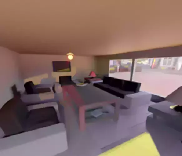 Room Interior Low-poly 3D model