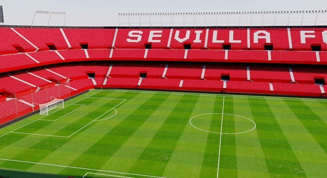 Ramon Sanchez Pizjuan Stadium - Sevilla FC  Low-poly 3D model_6