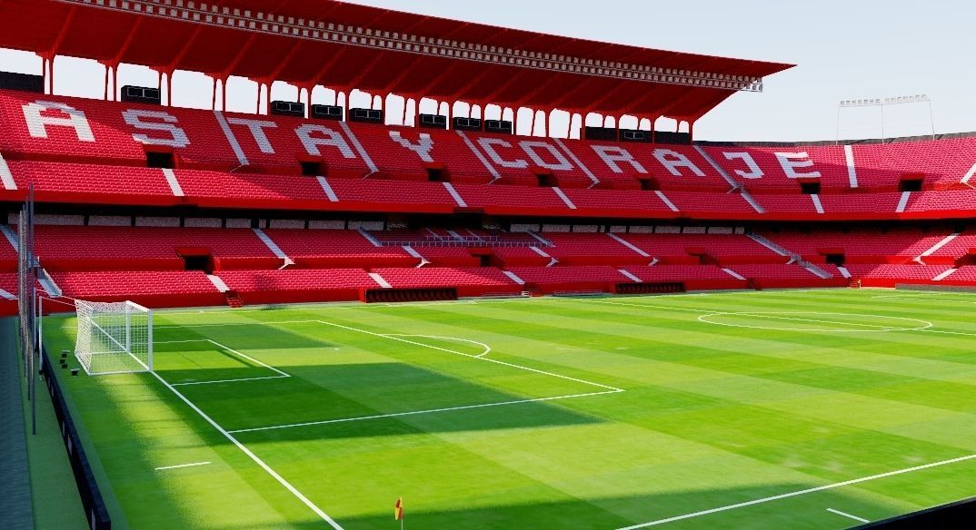 Ramon Sanchez Pizjuan Stadium - Sevilla FC  Low-poly 3D model_5