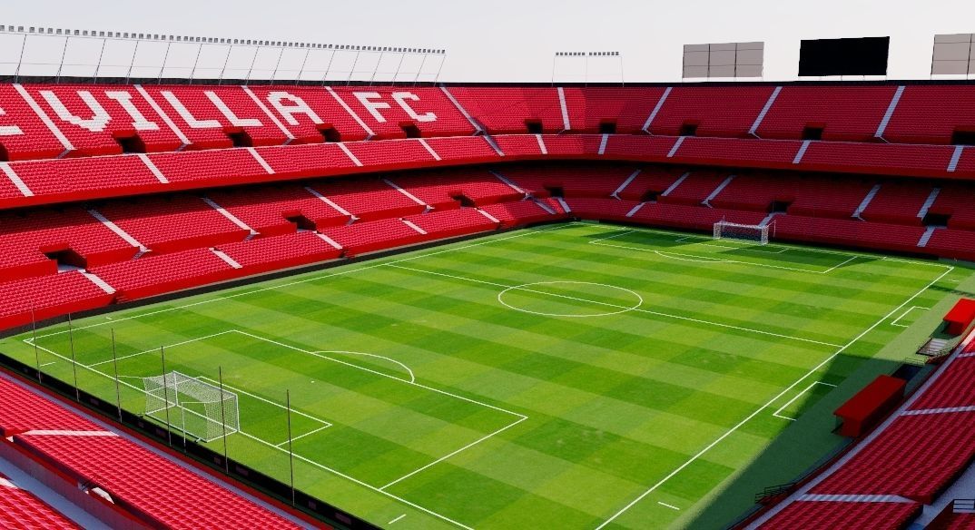 Ramon Sanchez Pizjuan Stadium - Sevilla FC  Low-poly 3D model_3
