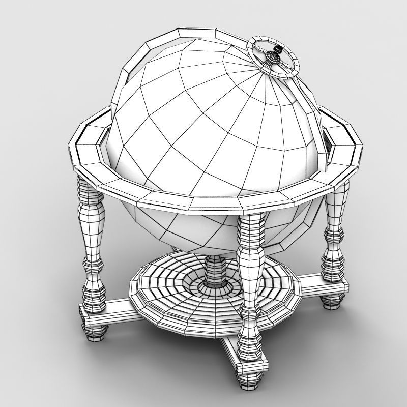 Old Globe 3D model_5