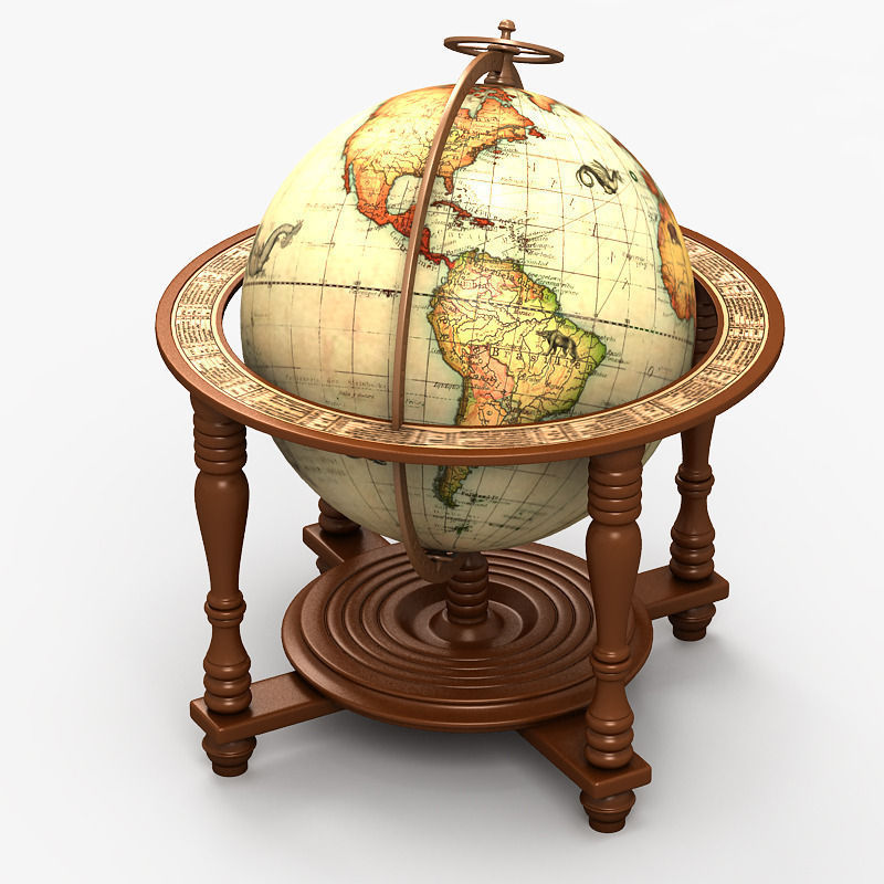 Old Globe 3D model_3
