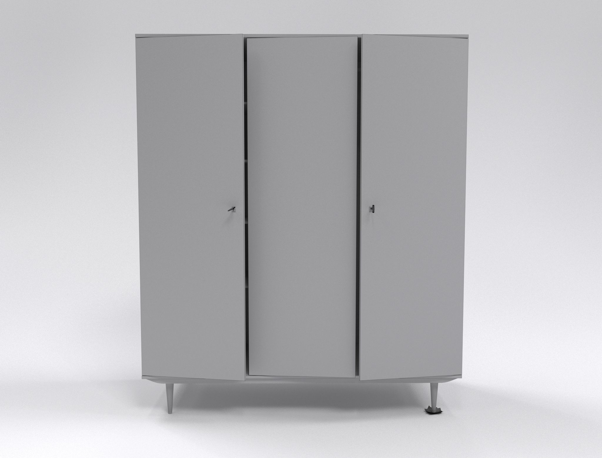 Old cupboard of the USSR 3D model_4