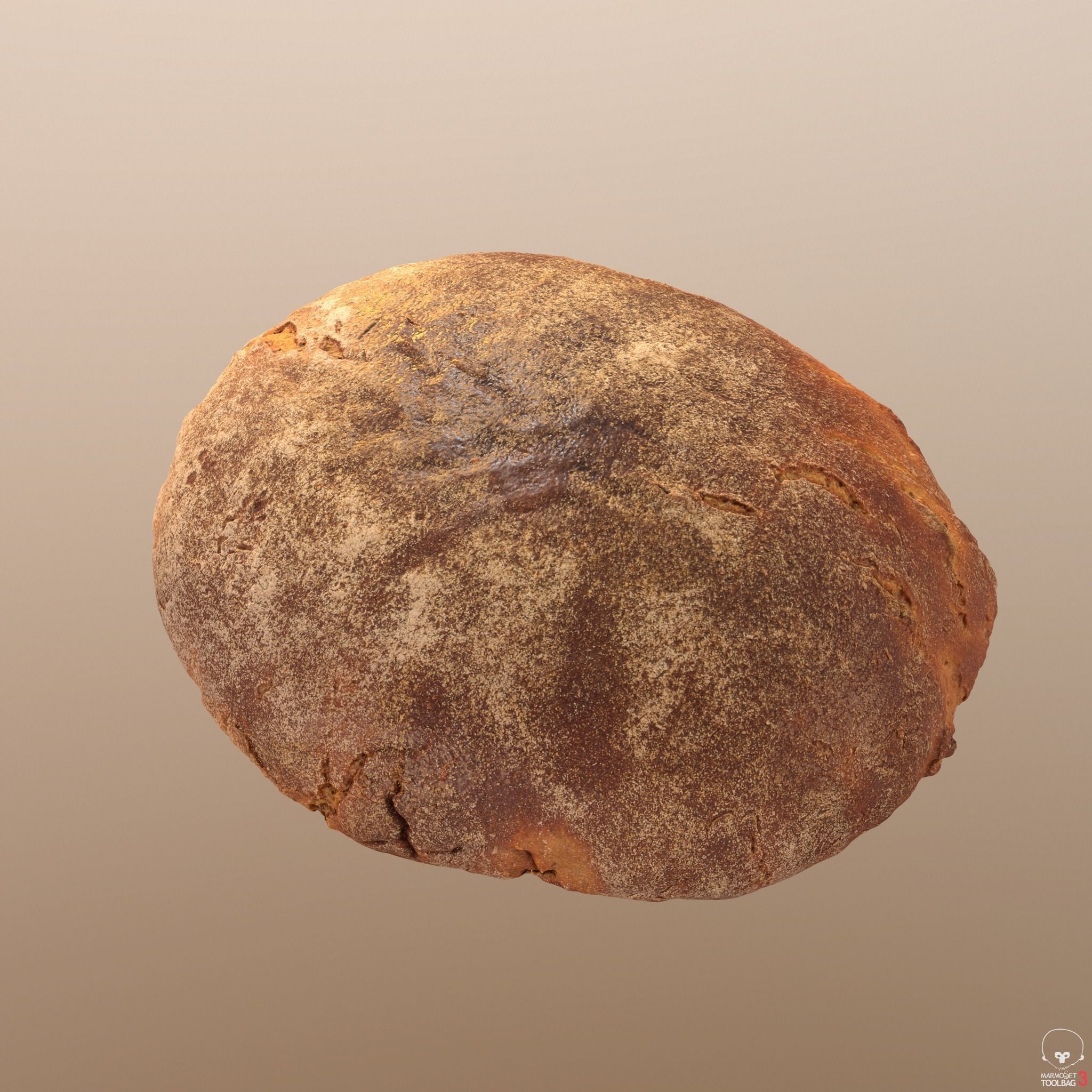 Tasty Bread 02 Low-poly 3D model_2