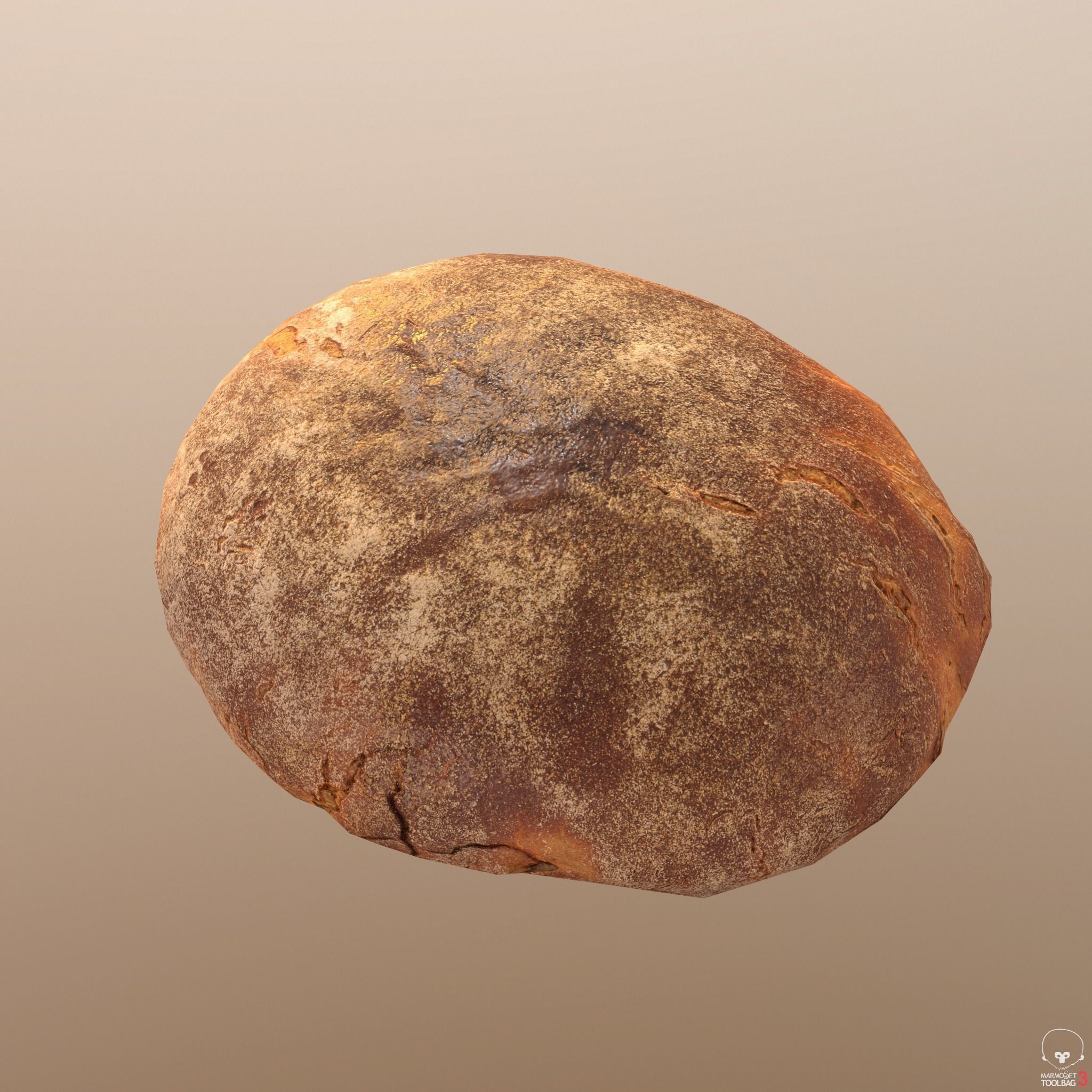 Tasty Bread 02 Low-poly 3D model_6