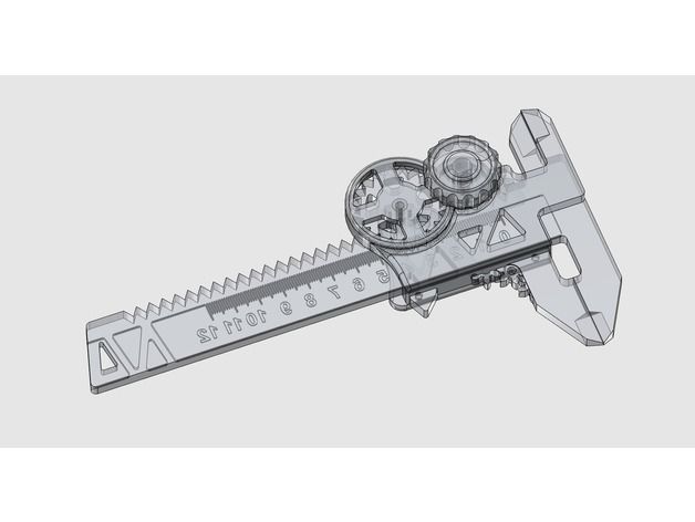 Metric Caliper Steampunk 3D print model_5