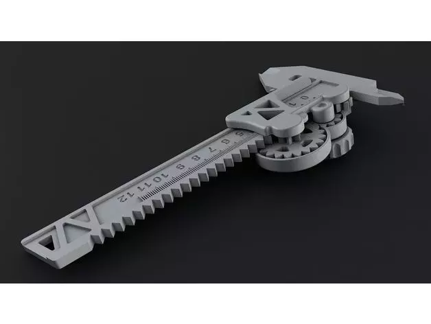 Metric Caliper Steampunk 3D print model_0