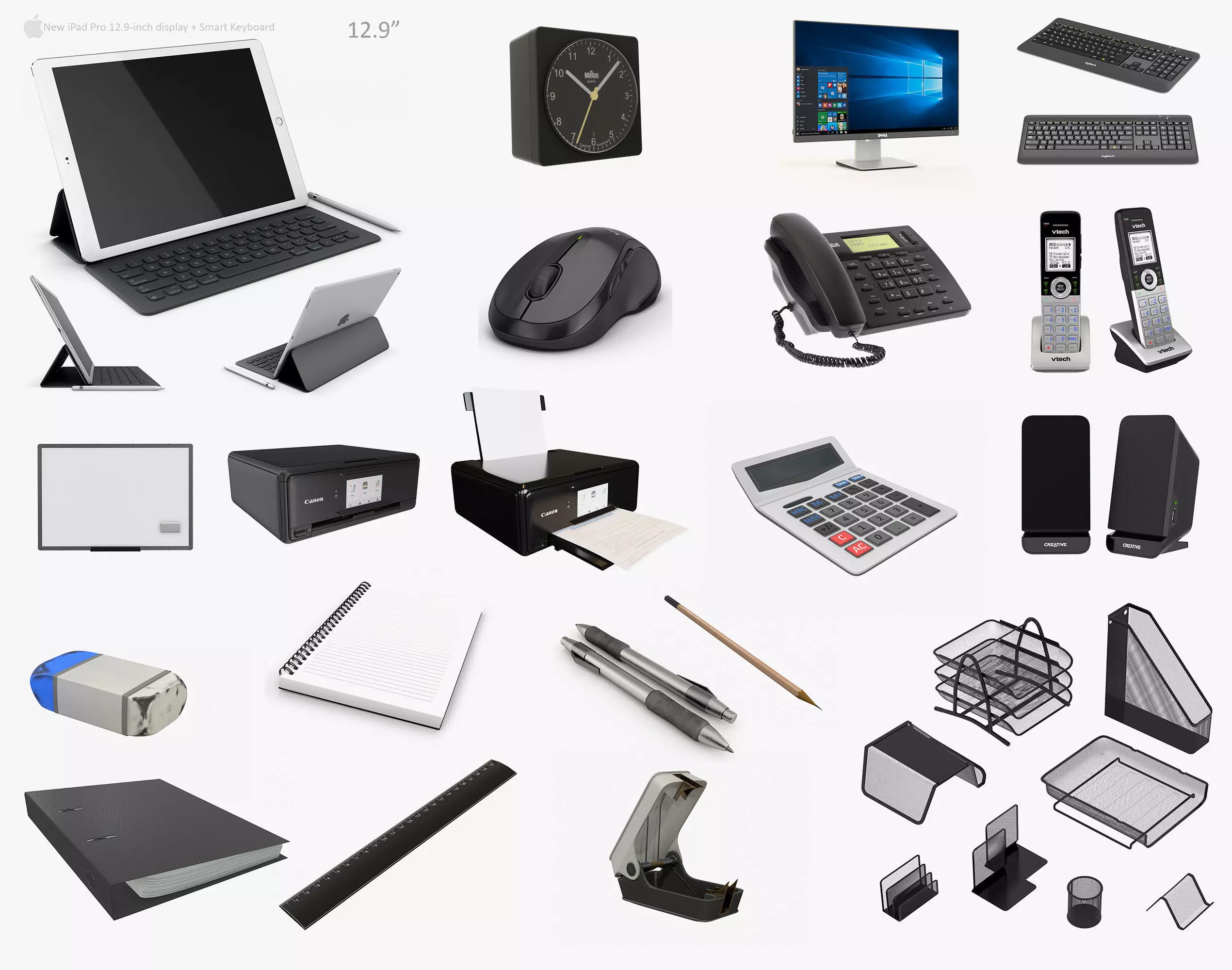 Office Collection 02 3D model_0