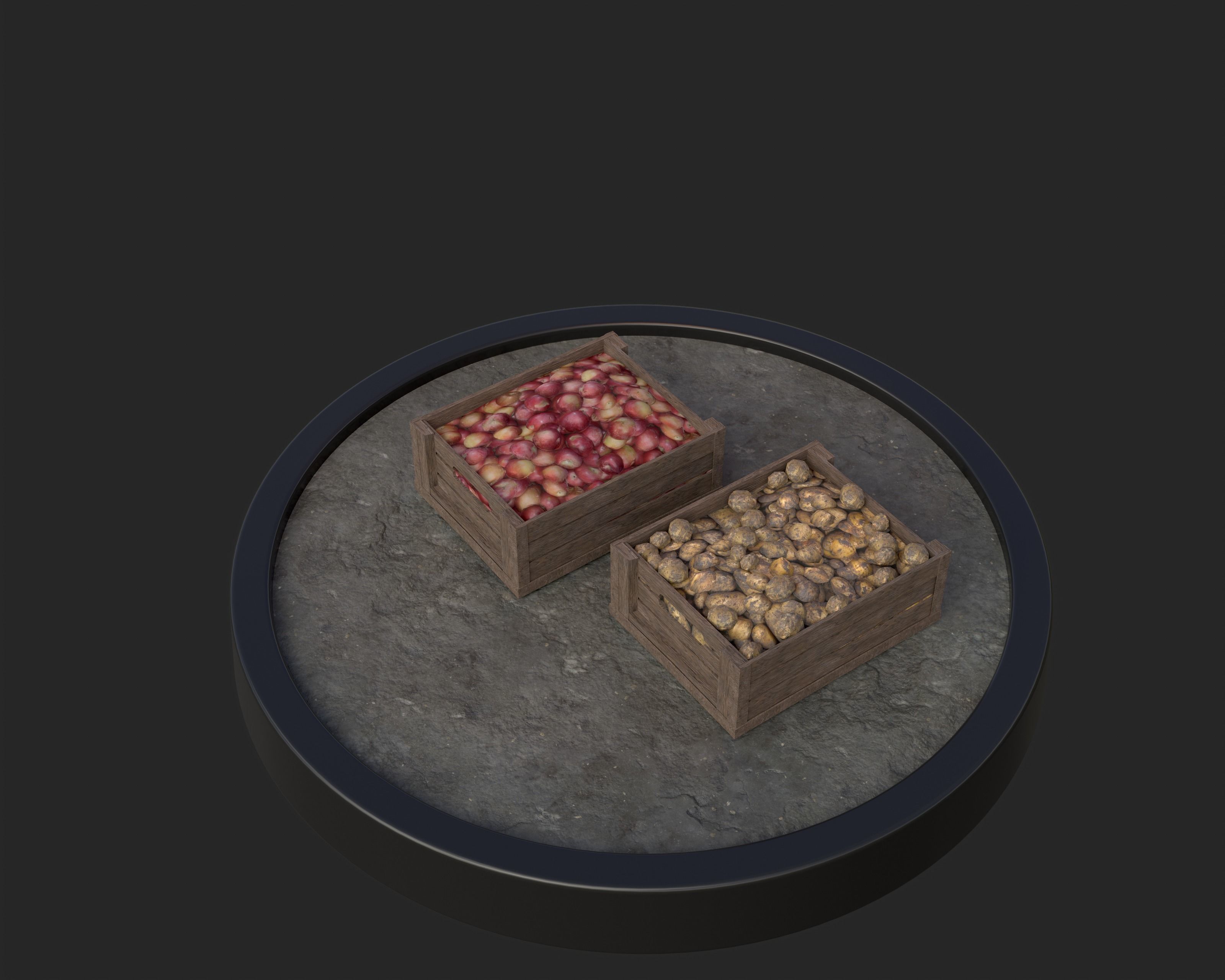 Medieval Objects - PBR and Game-Ready Low-poly 3D model_3