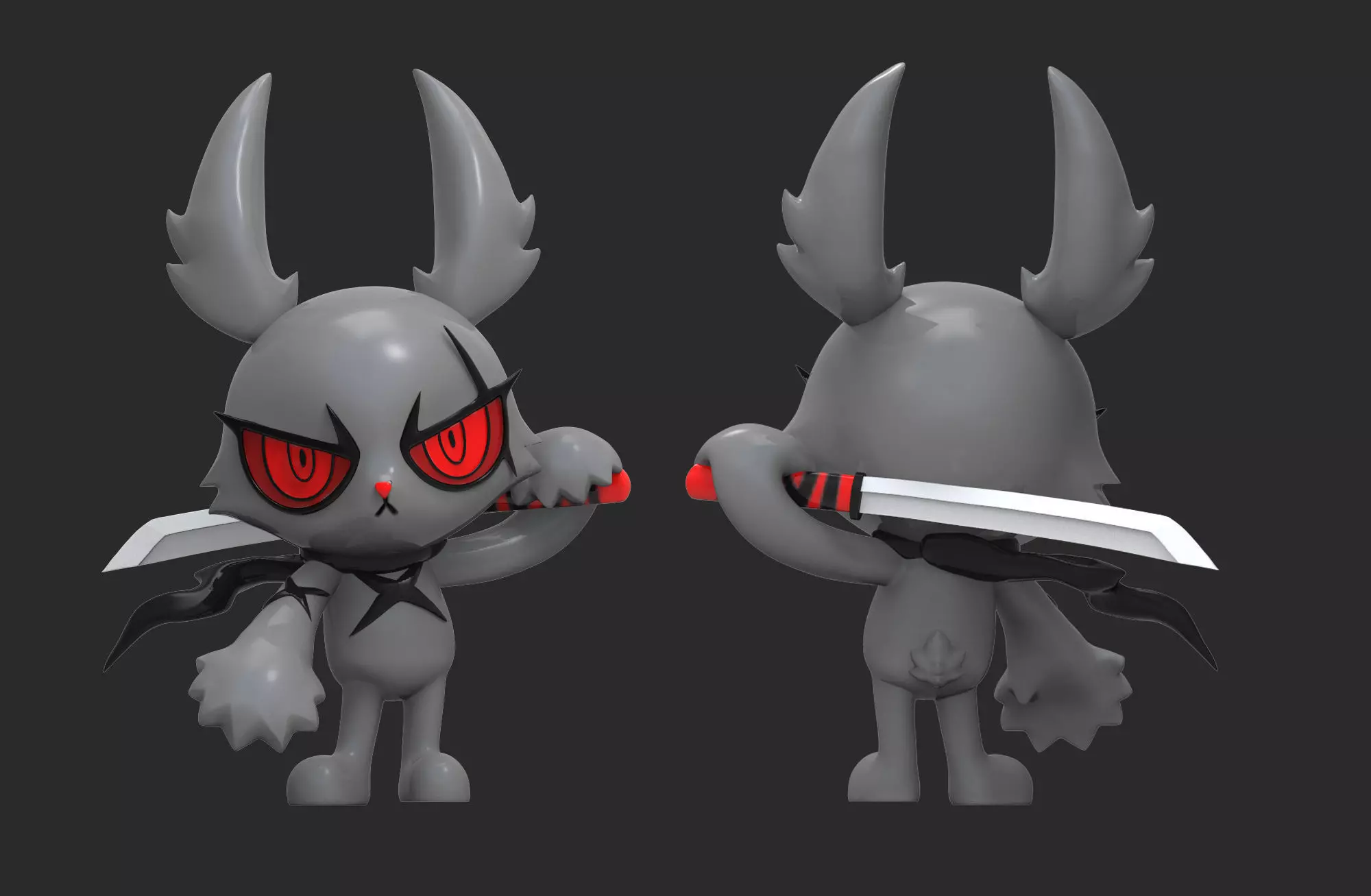 Dark Rabbit Bloody Bunny 3D print model_0
