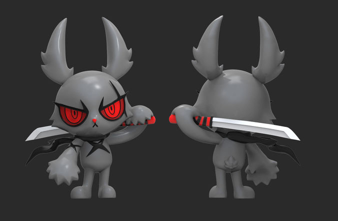 Dark Rabbit Bloody Bunny 3D print model