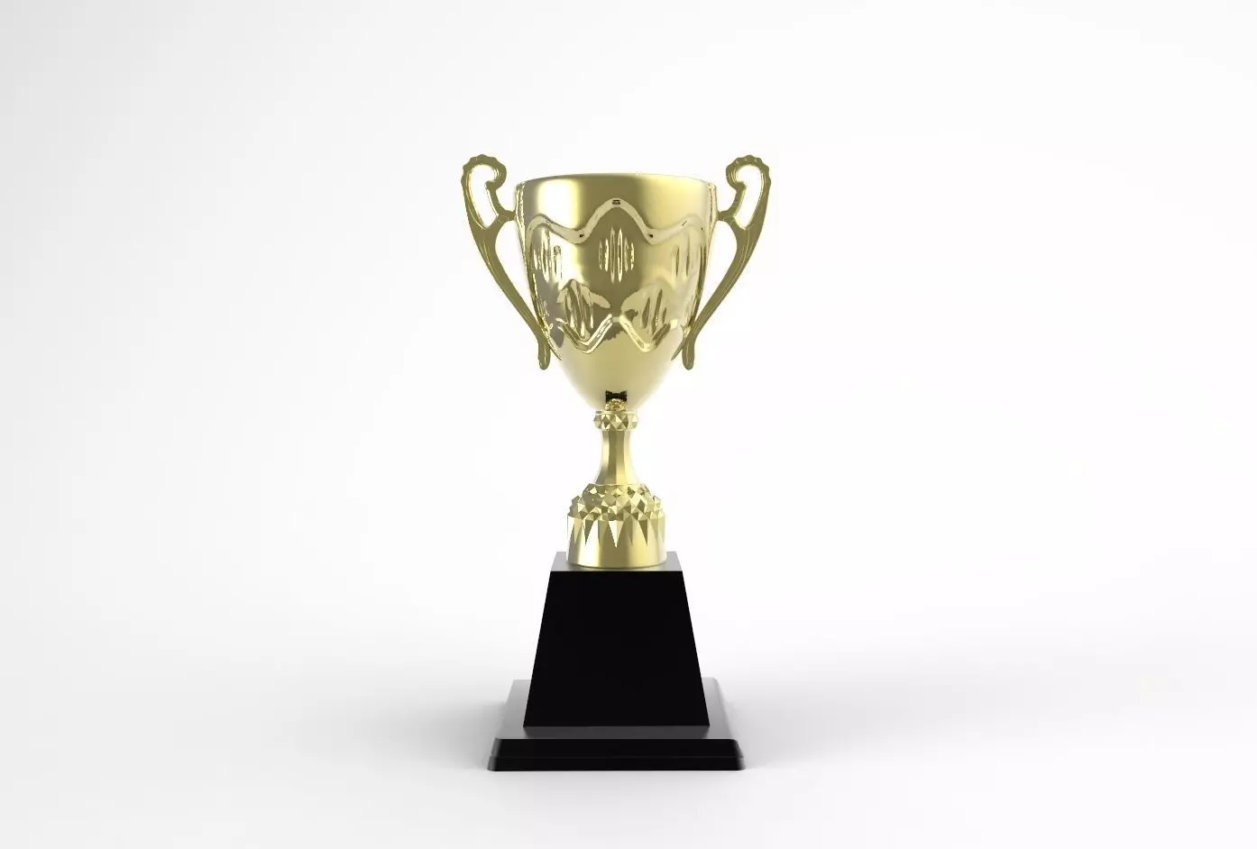 Trophy gold 3D print model_0