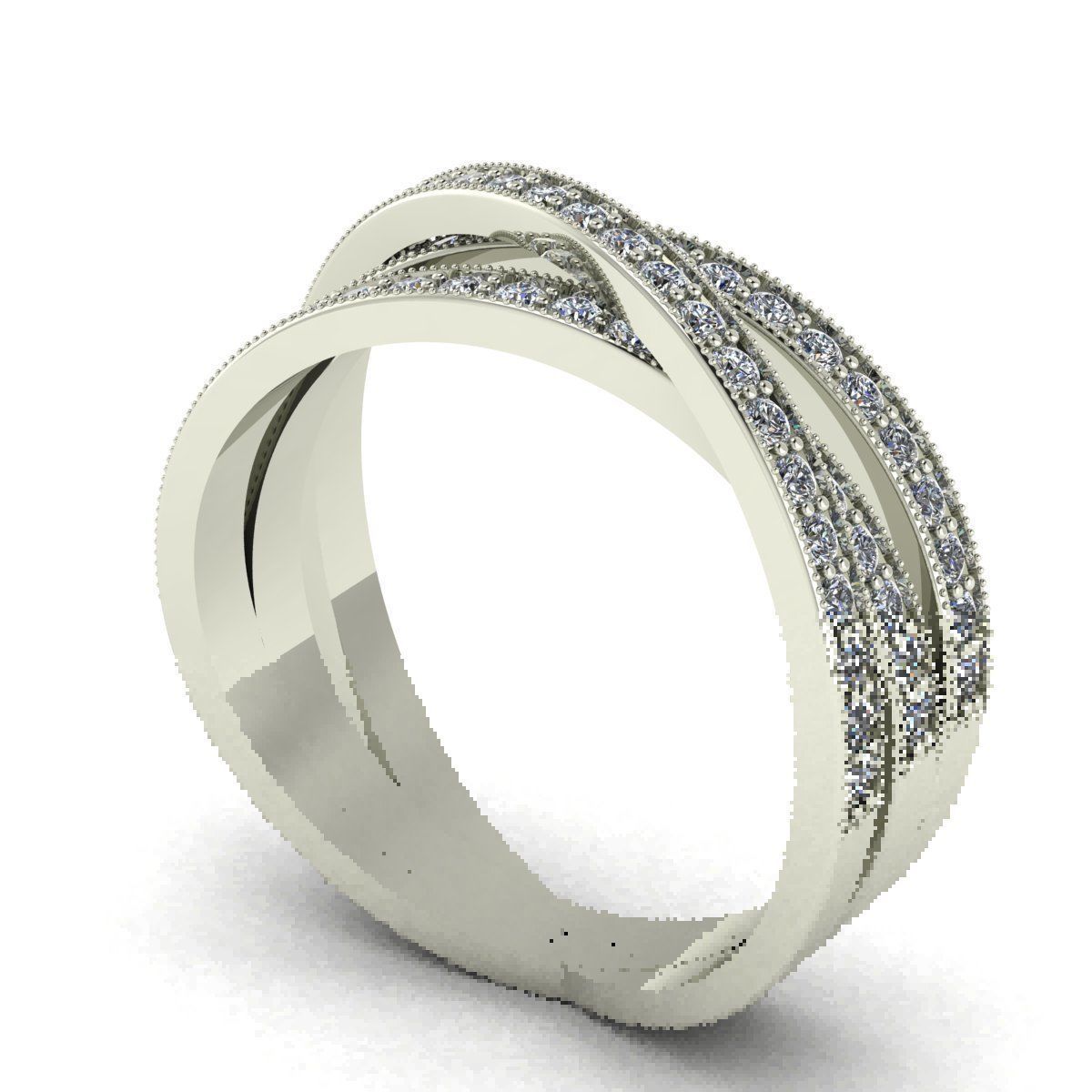 diamond ring 3D print model_3
