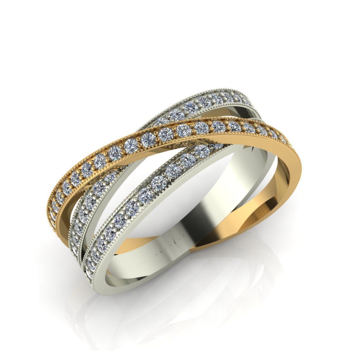 diamond ring 3D print model_7