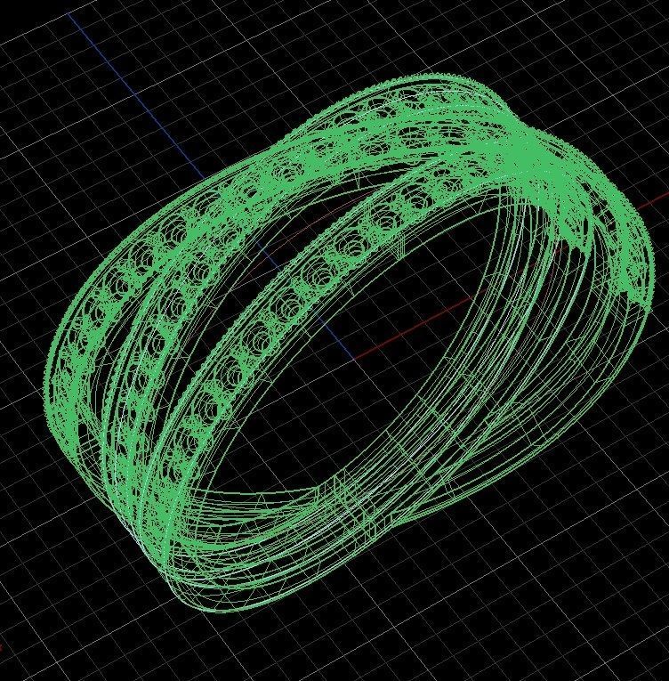 diamond ring 3D print model_6