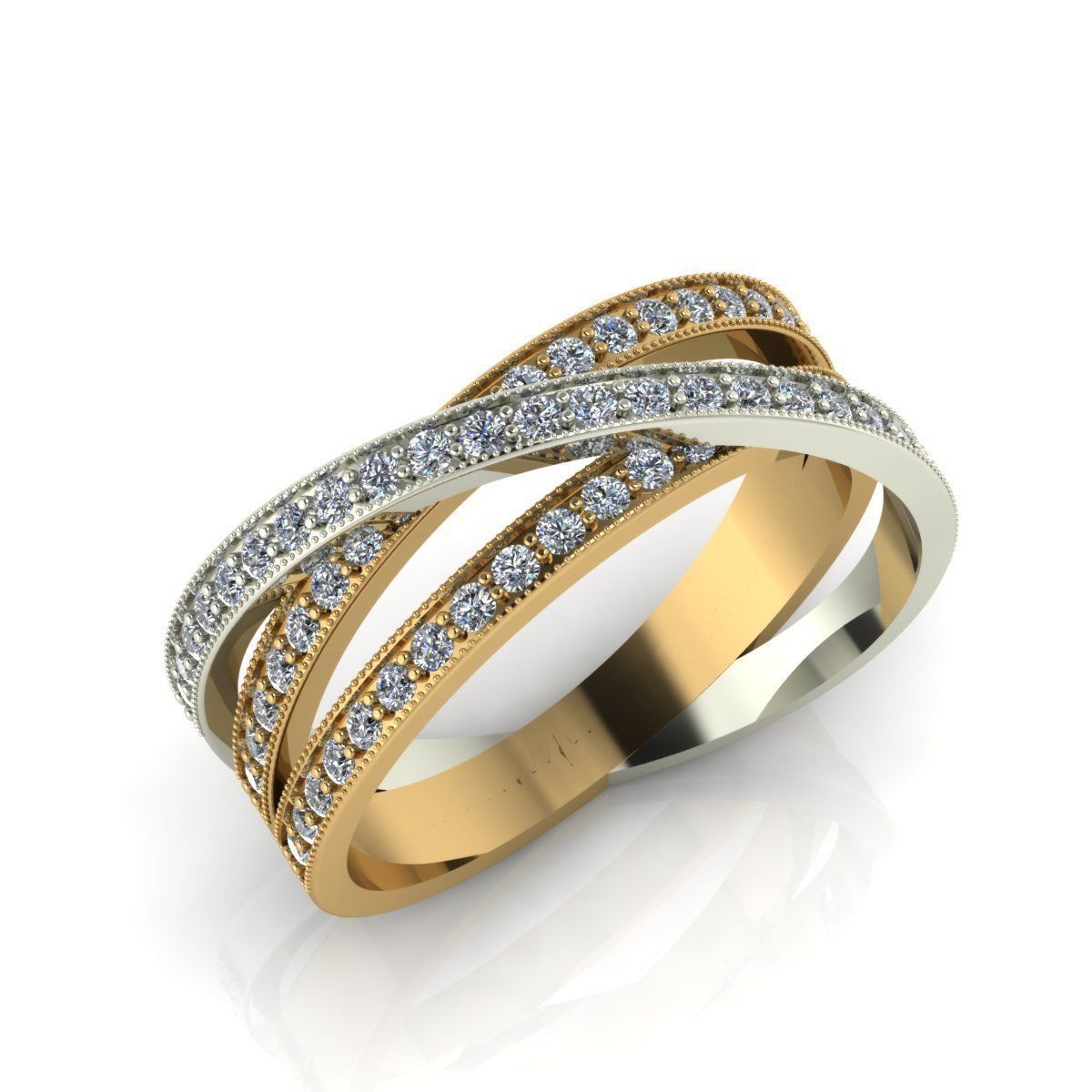 diamond ring 3D print model_8
