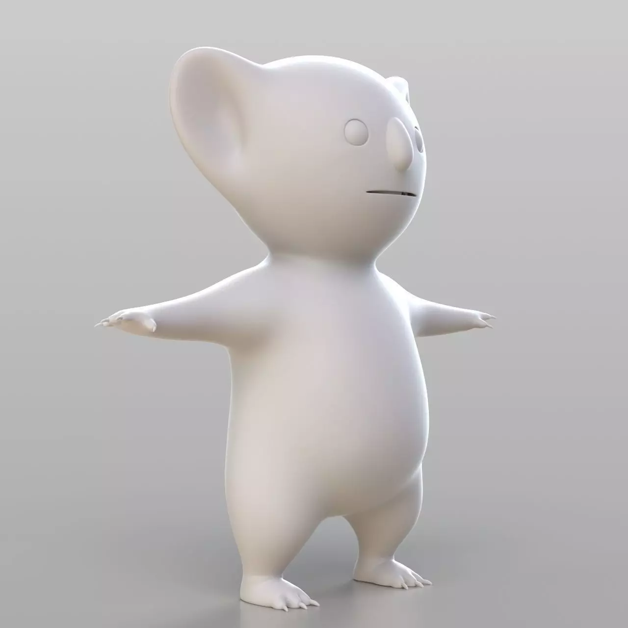 Cartoon Koala 3D model_0