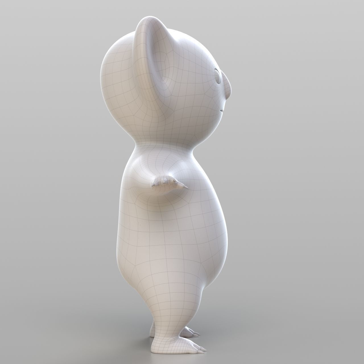 Cartoon Koala 3D model_5